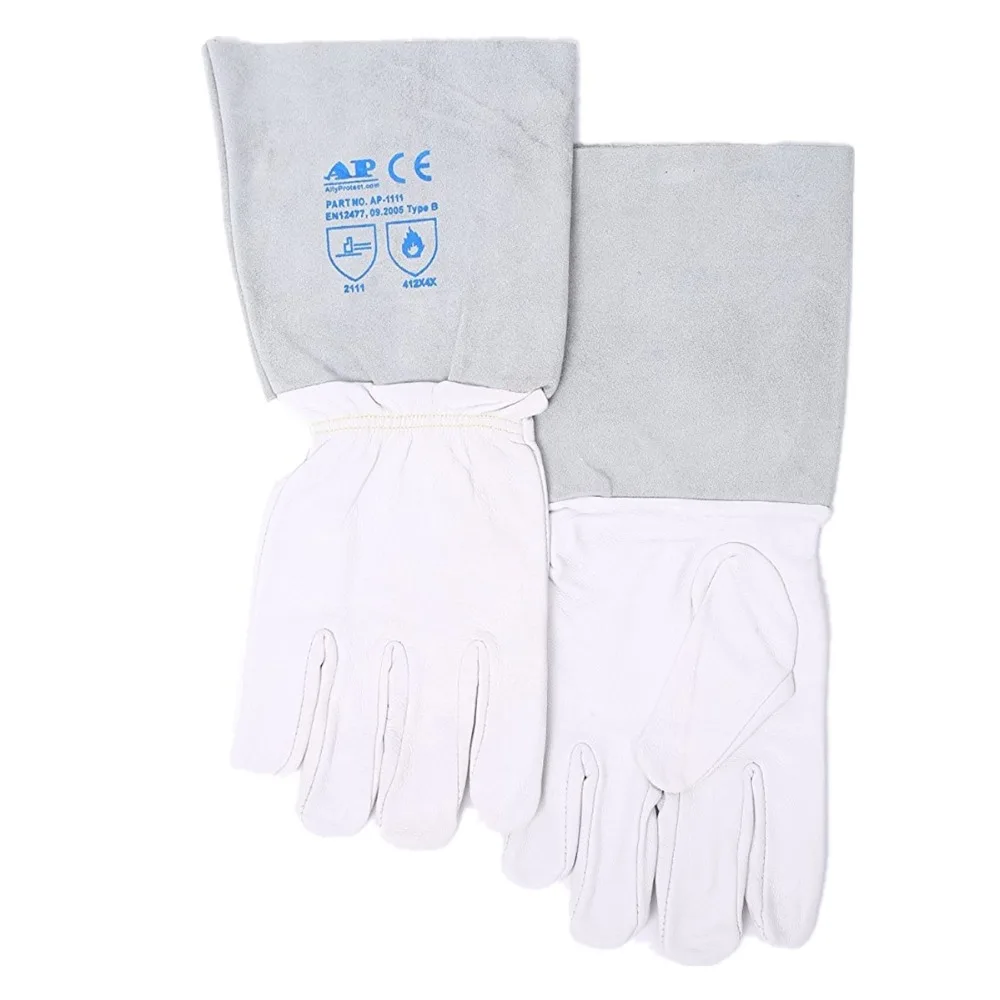 TIG Welding Gloves Soft Sensitive 30cm(12") Goatskin Glvoes Cowhide