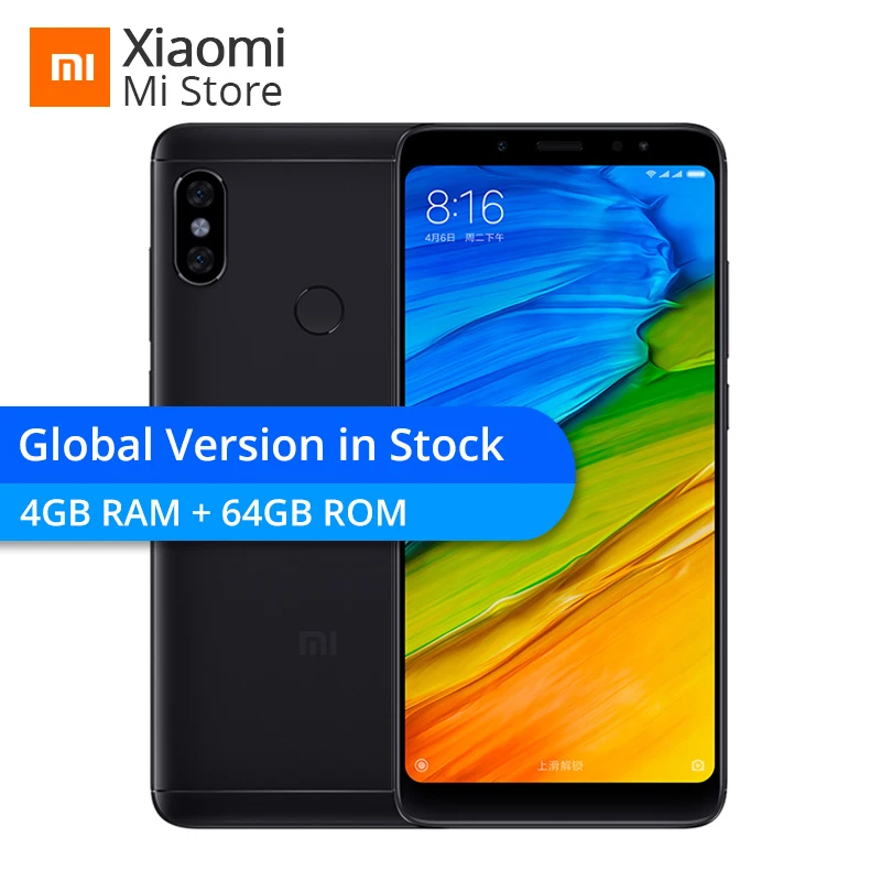 Global Version Xiaomi Redmi Note 5 5.99 Inch 4GB 64GB Smartphone Gold