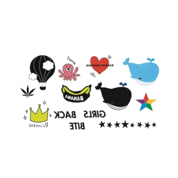 

Wyuen Hot Waterproof Temporary Tattoo Stickers for Adults Kids Body Art Funny Items Collection MX-061 Fake Tatoo for Man Woman