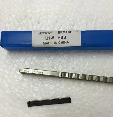 

5mm B1 Push-Type Keyway Broache Metric Size HSS Keyway Cutting Tool for Router Metalworking