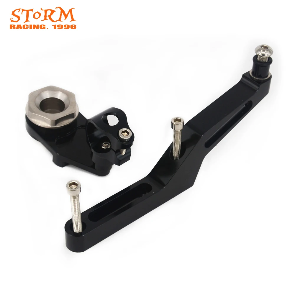 Aluminum Steering Damper Stabilizer Mounting Bracket Adapter Set For