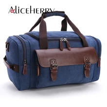 Новое поступление парусиновые сумки для мужчин большой емкости винтажные сумки на плечо мужские дорожные сумки на молнии выходные посылка