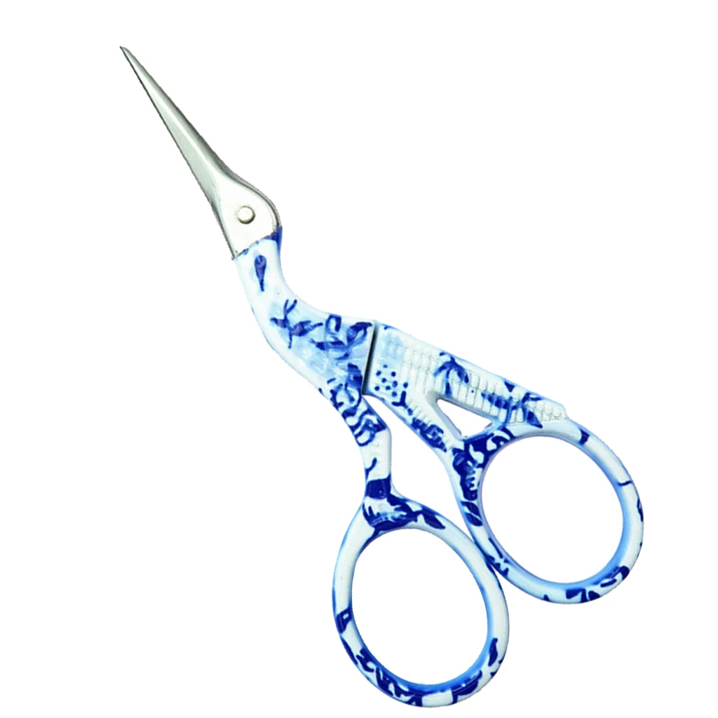 fityle Vintage Crane Shape Stainless Steel Scissor Cutter for Tailor Embroidery Sewing Cross Stitch 2 Sizes