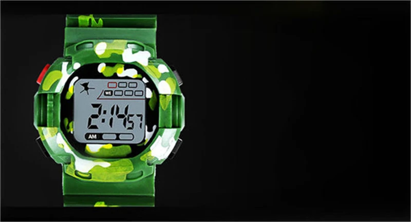 Спортивные детские часы военные детские наручные часы многофункциональные дни недели и Дата сигнализации часы светодиод цифровой часы