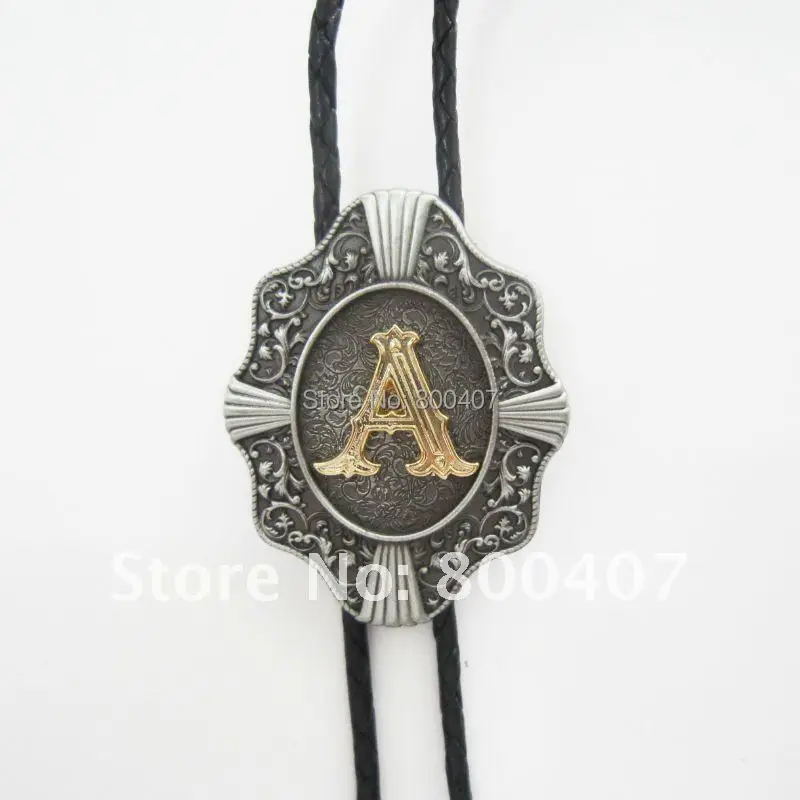 Мужской галстук Bolo Розничная Продажа Западная оригинальная буква Tie надпись A B C D