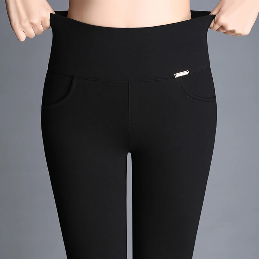 

New women's pencil pants high waist long pants trousers women stretch skinny comfortable casual leggings