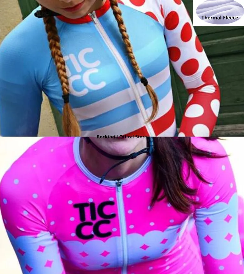 

Women's winter fleece thermal Cycling Jersey Long Sleeve cambridge Bike Jerseys Bicycle Clothes Cycle Clothing