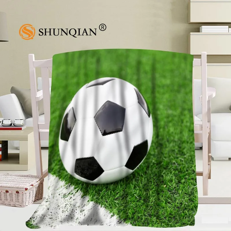 US $12.12 12% OFF|Custom Soccer Blanket Office Sofa Blanket Portable Soft  Blanket Bed Plane Travel Adult Home Blanket-in Blankets from Home & Garden  ...