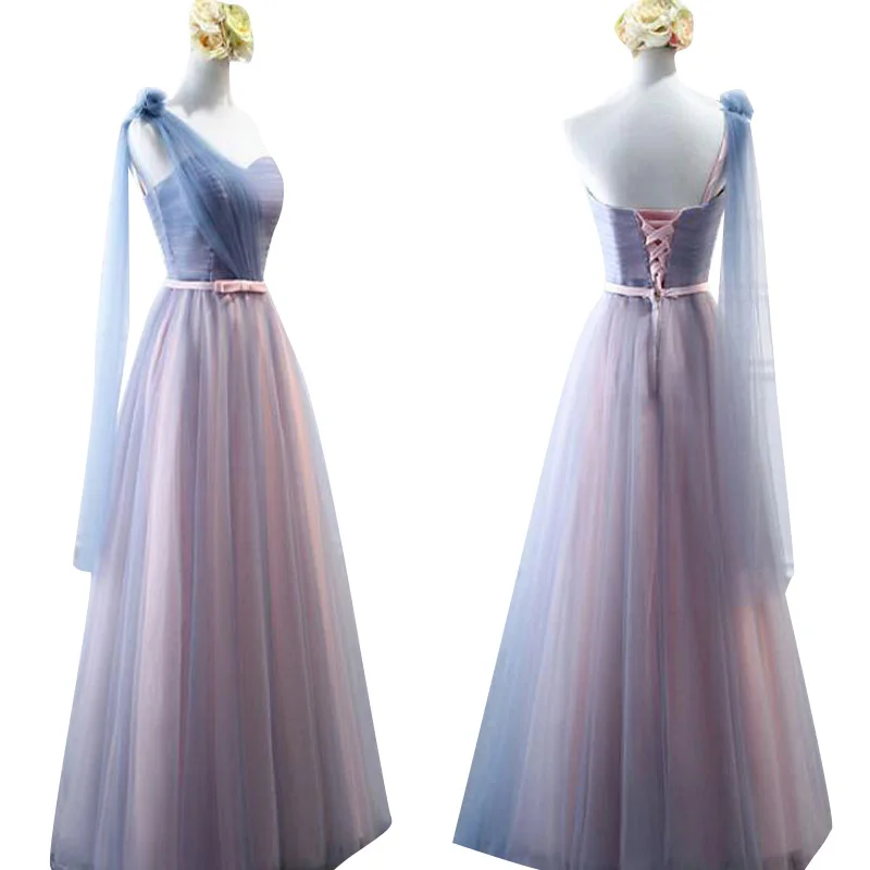 Beauty Emily Lace Pink Evening Dresses 2019 Long New V-Neck Floor Length Chiffon Lace Special Occasion Dresses