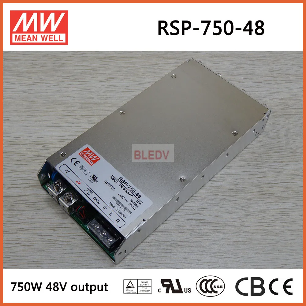 Средняя проверенный оригинальный RSP-750-48 RSP-750-12 RSP-750-24 meanwell RSP-750Single Выход Питание Meanwell RSP