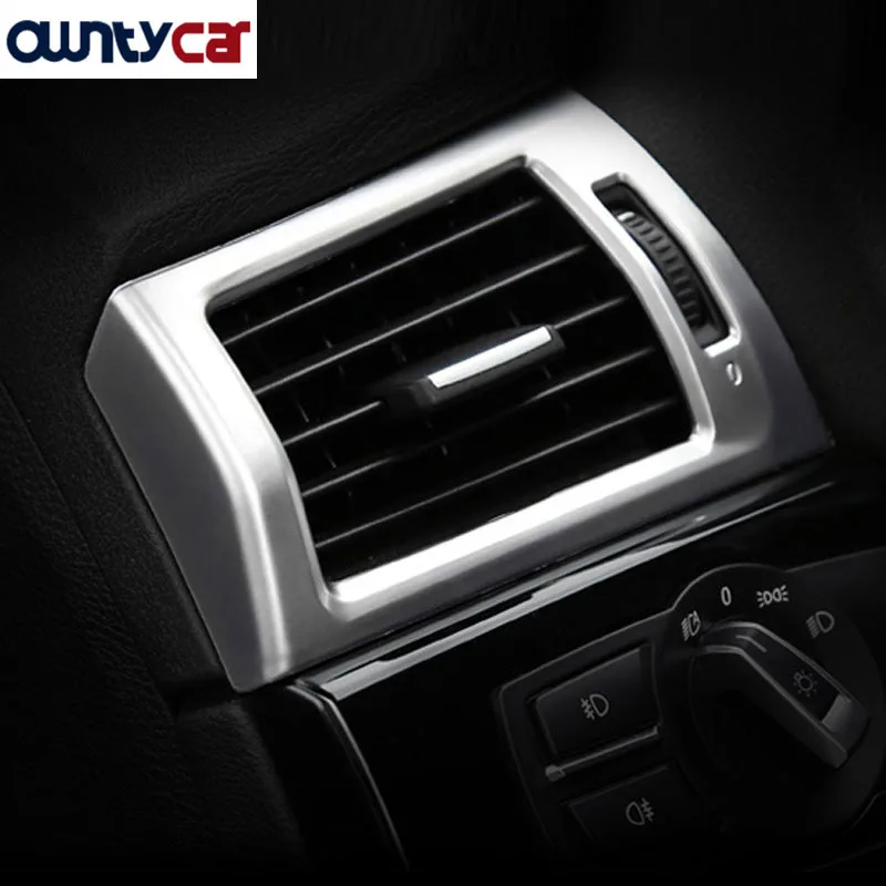 

For BMW X3 X4 F25 F26 2013-2017 ABS Matte Chrome Side Air Conditioning Outlet Cover Trim Stickers Car Styling Accessory For LHD