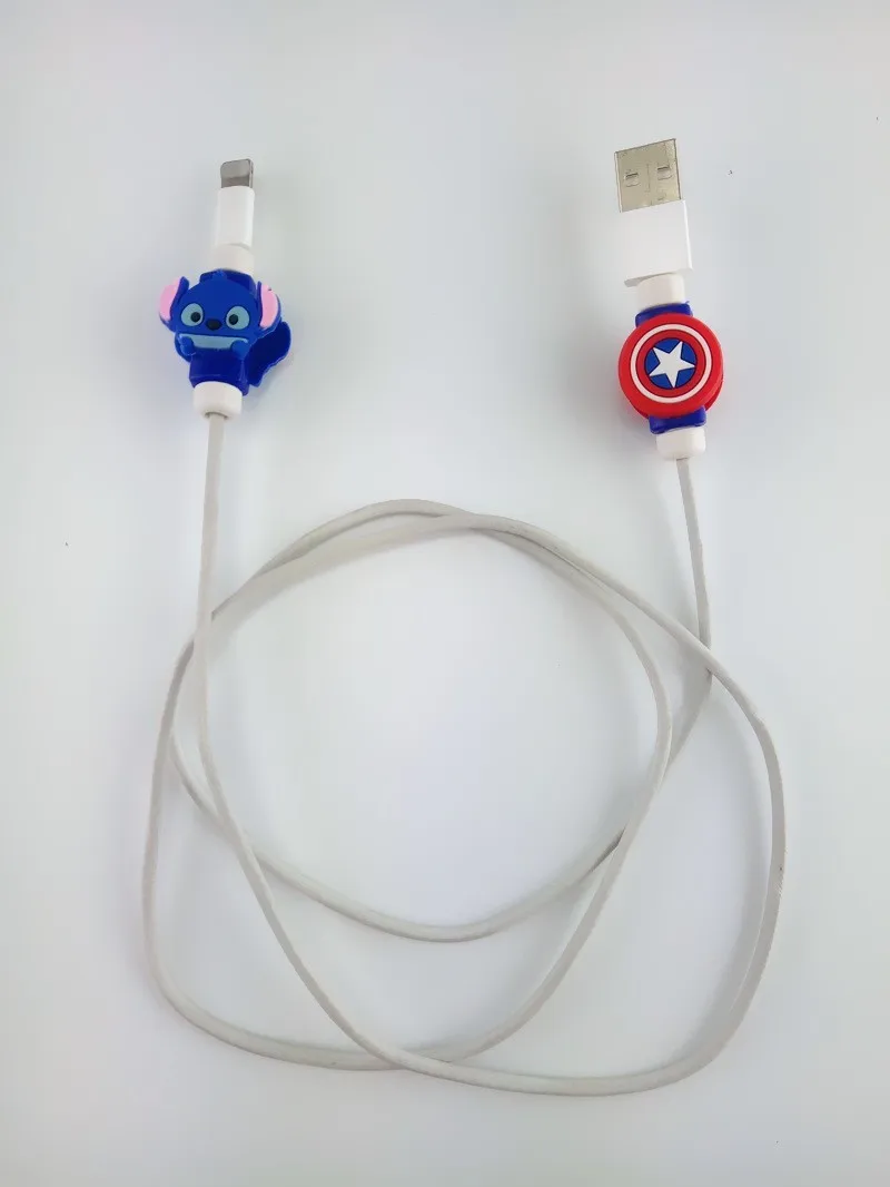 Dehyaton 10 шт. прекрасный мультфильм кабель протектор де Кабо USB-кабель с декором чехол для iPhone 6 6s 7 7 s plus кабель защитный шов