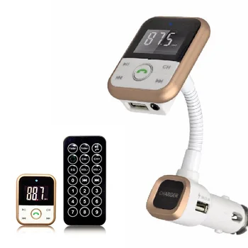 

Bluetooth Car Kit Handsfree Set FM Transmitter Music Player Support for SD Card & U disk USB Car charger For iPhone Samsung