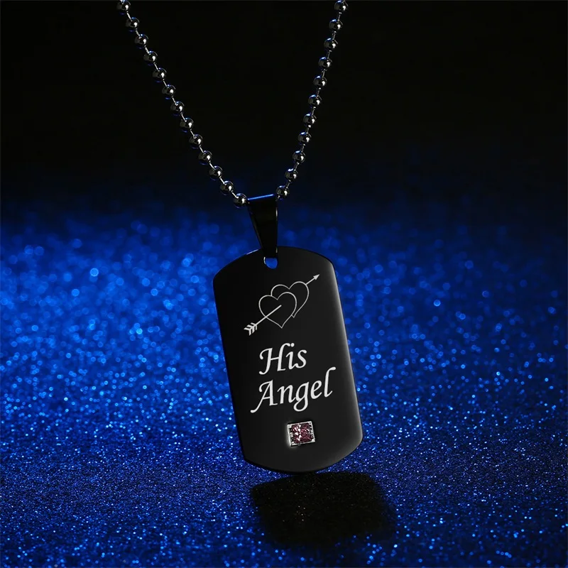 His angel her demon necklace best sale