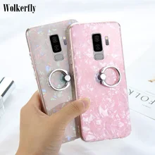 Красочный Блестящий чехол для samsung Galaxy S8 S8Plus S9 S9Plus S7 Edge Note 9 Note 8 J5 J7 J2 премьер-Чехол-держатель с кольцом