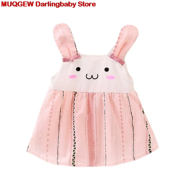 New Summer Lovely Beautiful Cute Baby Dress Cartoon Rabbit