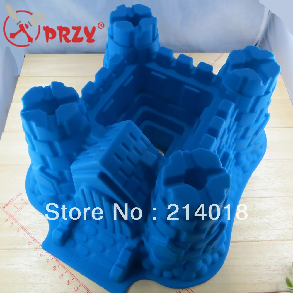

Food grade silica gel SGS authentication castle silica gel cake tools Birthday cake mould (si050)