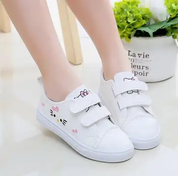 

Spring Autumn Model children's shoes 2019 Cartoon Bow girls casual shoes kids wild sports shoes children Korean sneakers