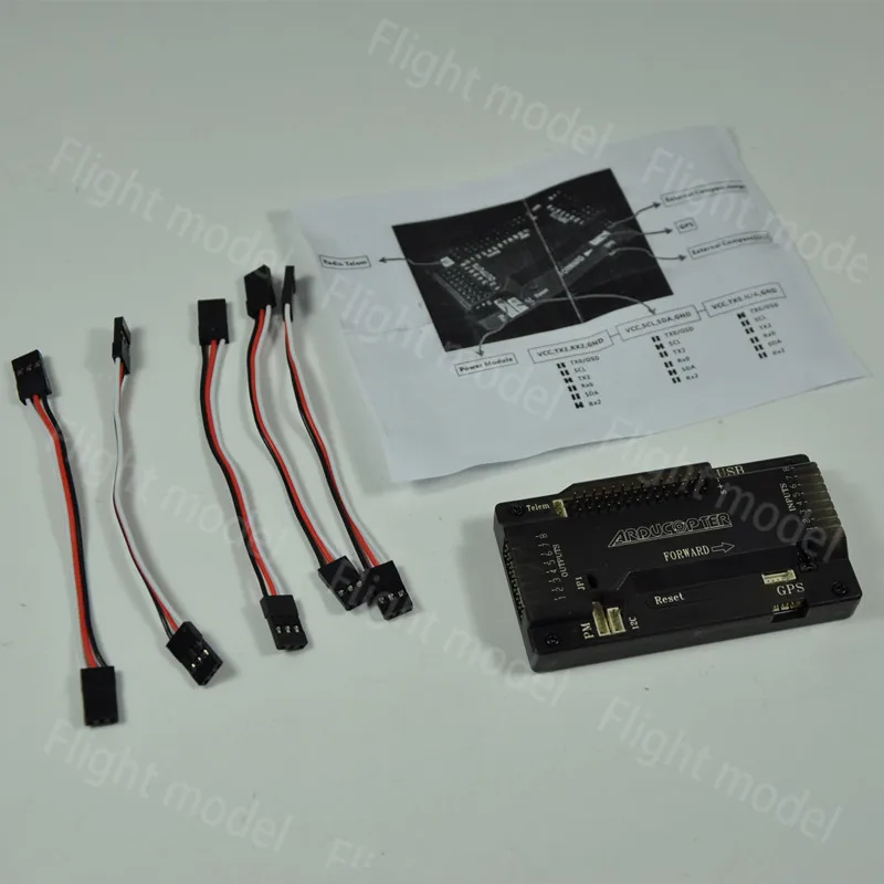 APM2.8 Контроллер полета ArduPilot с 6 м gps 433 МГц Телеметрия OSD и USB Horizon