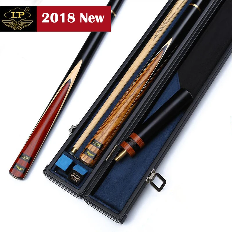 LP Ash Handmade 3/4 Piece Snooker Cue Kit Stick with Good Case with