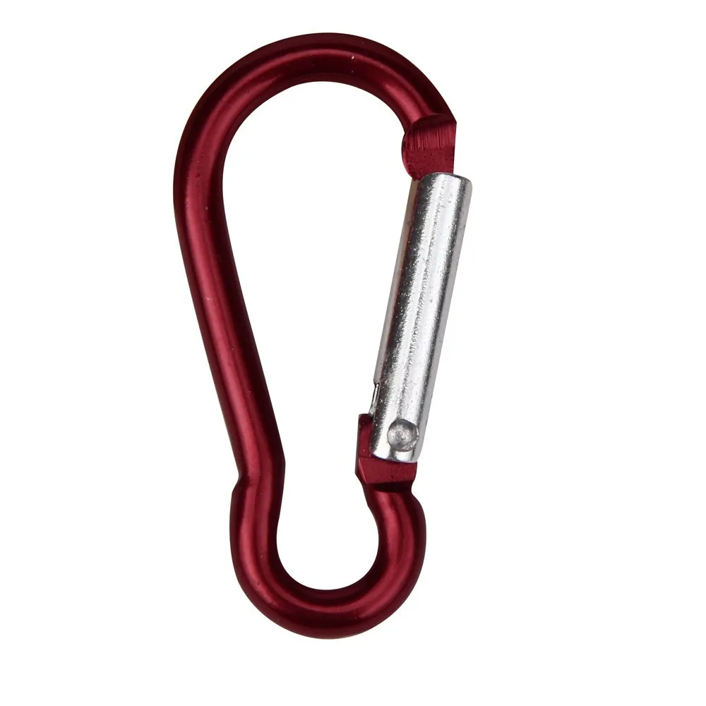 

2pcs Outdoor Aluminum Alloy D Carabiner Spring Snap Key Clip Hooks Keychain Durable Climber Climbing Mousqueton Drop shipping c