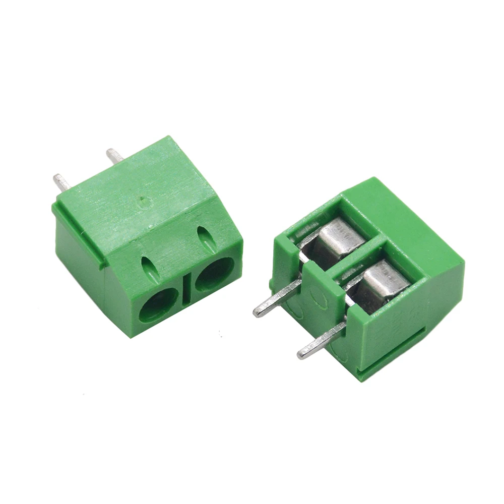 10PCS/lot KF301-5.0-2P KF301-3P KF301-4P Pitch 5.0mm Straight Pin 2P 3P 4P Screw PCB Terminal Block Connector wire connectors single row pin connector