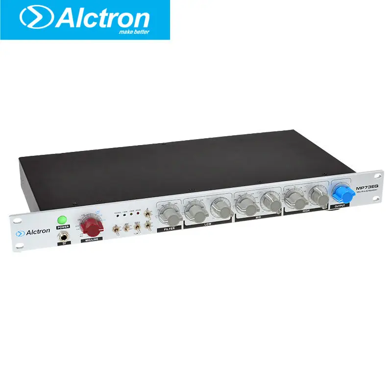 Alctron MP73EQ High-End микрофон/инструмент предусилитель и эквалайзер, Pro Mic/Line предусилитель микрофона и эквалайзер