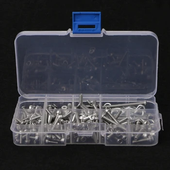 

OOTDTY 205Pcs RC Screws Stainless Steel Screw Kit For Traxxas Slash 4x4 Short Truck Car