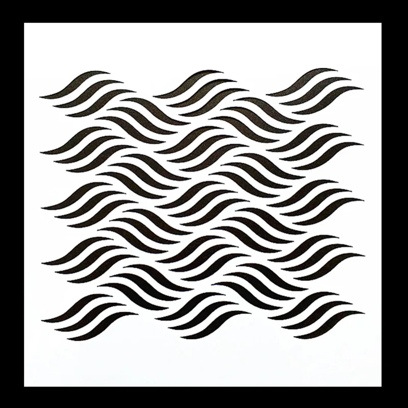 

Free Shipping 16*16cm DIY Craft Ripple Pattern Stencil Template For Wall Painting Scrapbooking Stamp Decor Embossing Paper Cards