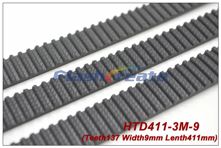 Cinto Htd3m 411 3m Comprimento 411 mm Largura mm 137 Dentes 3m Correia Dentada de Borracha Fechada 4113m