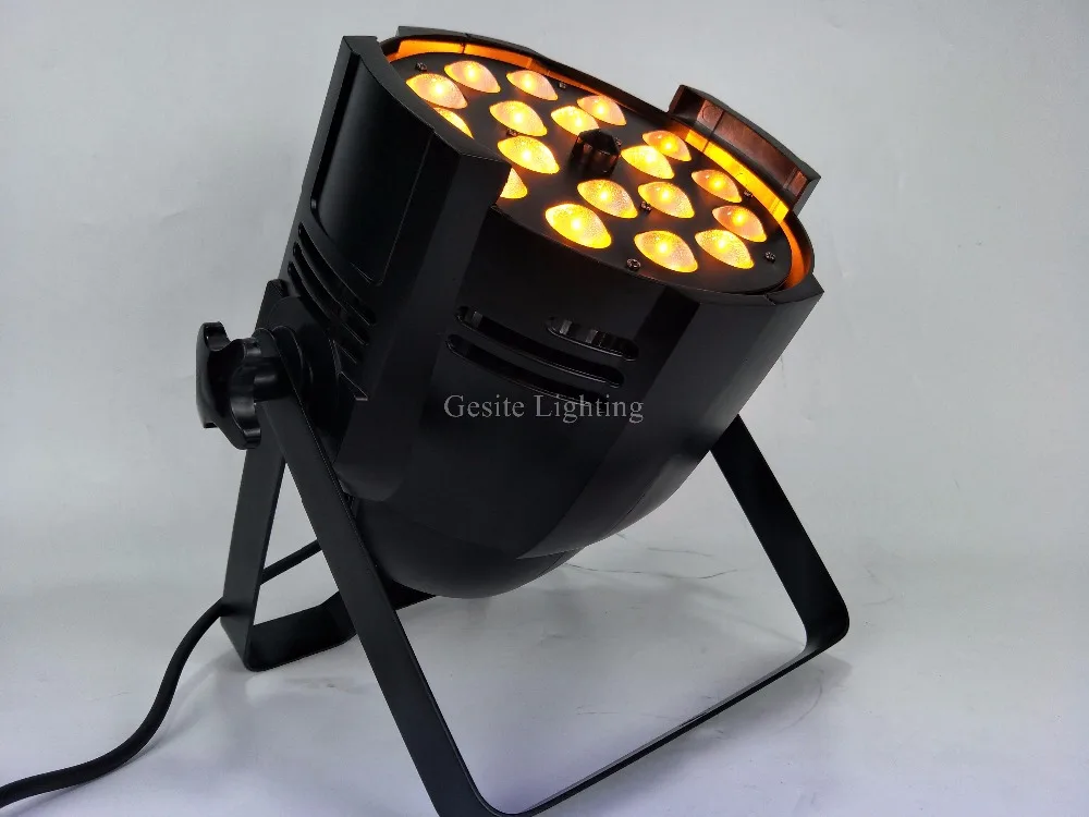 Dmx512 para Disco 2 Pçs e lote 18 18 w Luz Par Levou 64 Zoom dj Projetor 9 LEVOU 64 Zoom DMX512 Para Disco DJ Projetor