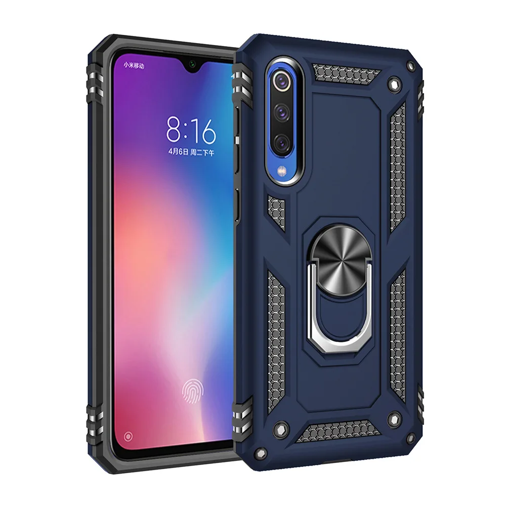 

for Xiaomi Mi 9 Case Cover for Xiaomi Mi 9 SE Mi9 Phone Case Luxury Silicone Rugged Bumper Armor Shockproof Magnet Holder Case