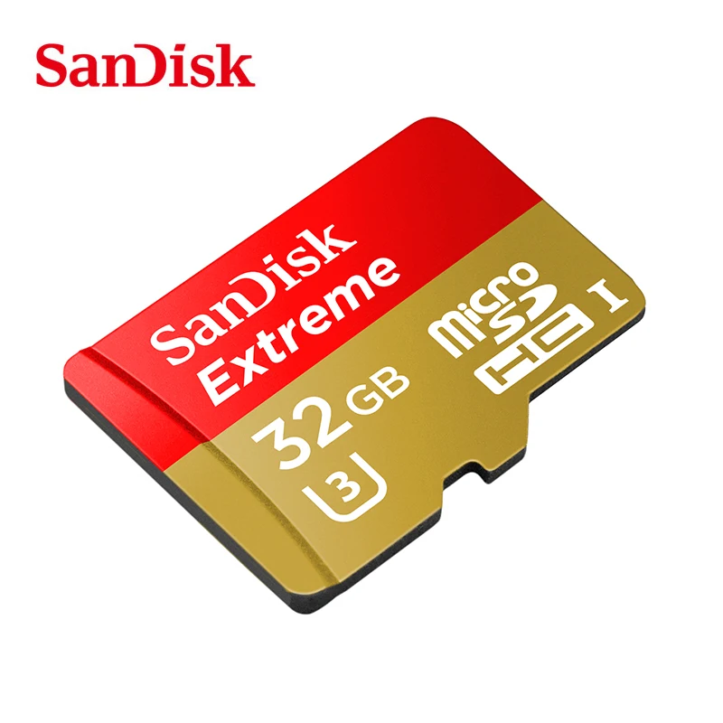 Оригинальный SanDisk Бесплатная доставка карты памяти Extreme microSD UHS-I microSDXC Class10 U3 100 МБ/с. 32 ГБ 64 ГБ 128 ГБ TF карты