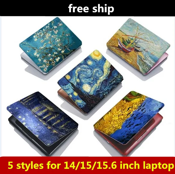 15 дюймов Ван Гог Звездная ночь картина маслом ноутбук обложки наклейки