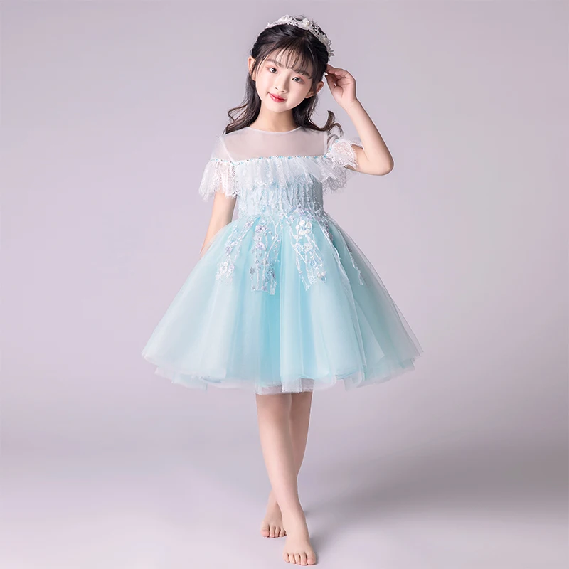 Flower Girl Dresses for Wedding Ball Gown Kids Pageant Dress for Birthday Costume Tulle Hollow Out Princess Party Dress B189 Flower Girl Dresses for Wedding Ball Gown Kids Pageant Dress for Birthday Costume Tulle Hollow Out Princess Party Dress B189