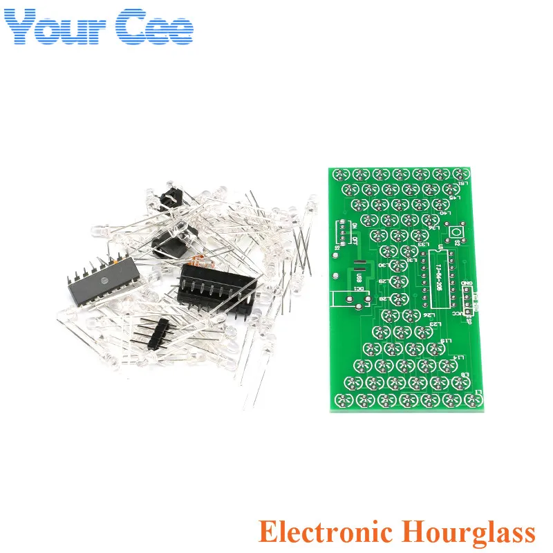Electronic Hourglass DIY Kit Funny Electronic Production Kit with LED New Arrival