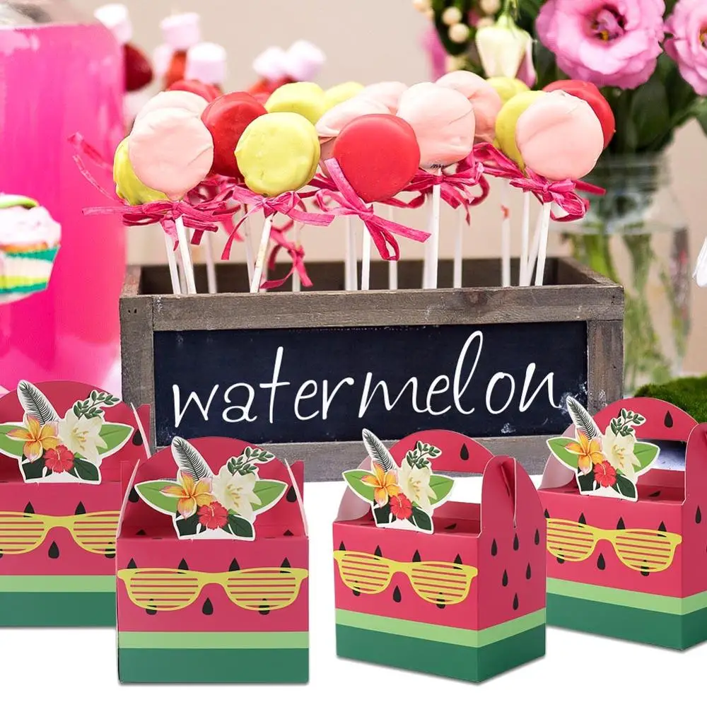 OurWarm 10 шт Конфеты Коробки ананас арбуз конфеты для День рождения Baby Shower Свадебный