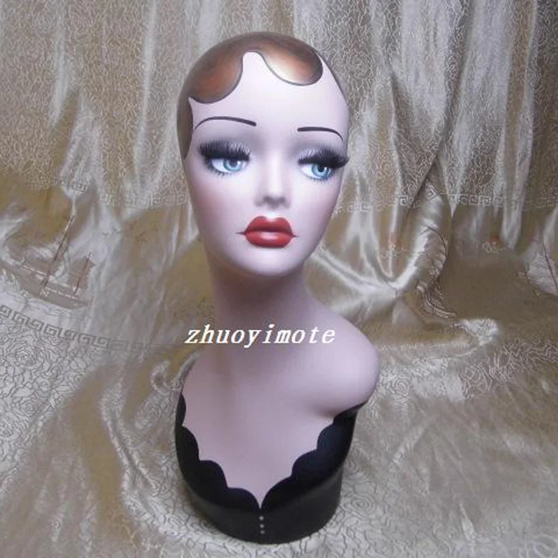 

New Female Mannequin Head Wigs Hats Cap Headphone Display maniqui Model Women For Hair Jewellery Display Stand Ladies GirllNO.26