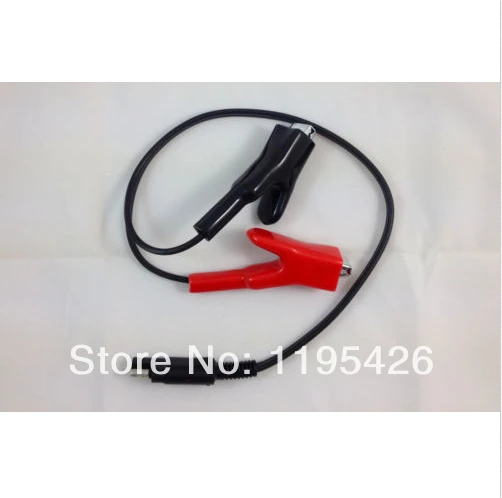 

TOPCON Cable with Heavy Duty alligator clips wired to Female SAE 2-pin connector