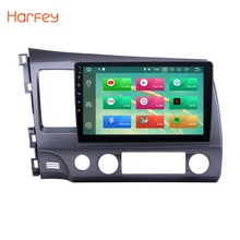 Harfey 8-core RAM 4G ROM 32G Android 8.0 Car Multimedia player GPS navigation for 2006-2011 Honda Civic LHD 10.1 inch Car radio