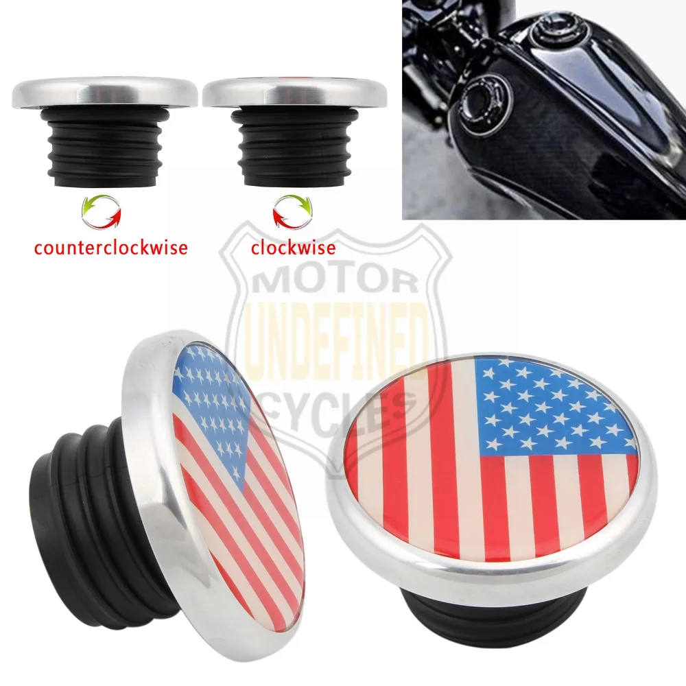 Универсальный мотоцикл топливный бак крышка бензобака для Harley Touring Road King Electra Street Glide Softial Dyna 1996- вверх хром