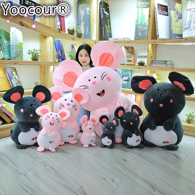 

30-90cm Cute Big Ear Mouse Plush Toy Stuffed Soft Animal Hamster Doll Kawaii Birthday Gift For Children Lovely Kids Baby Toy