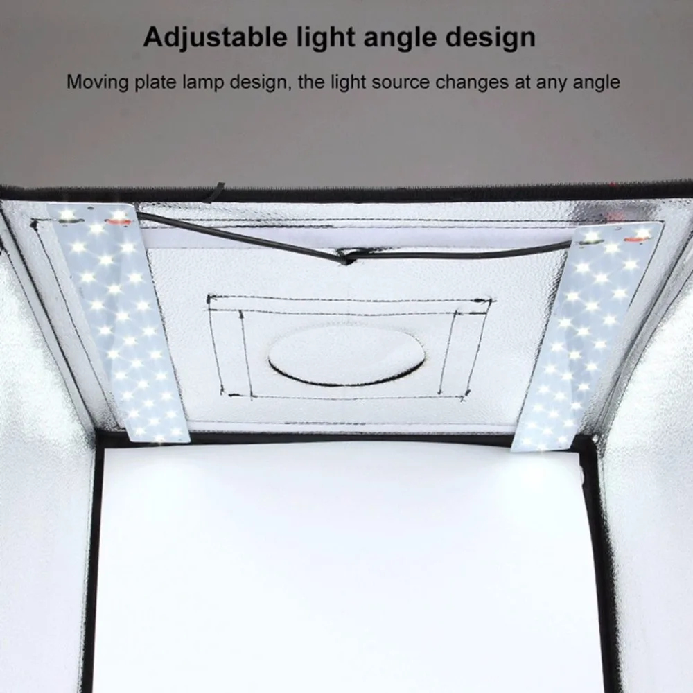 PULUZ лайтбокс 60 шт. светодиодный мини фотостудия коробка 5500LM фотография коробка мягкая коробка свет набор с палаткой 3 цвета фонов портативны... PULUZ лайтбокс 60 шт. светодиодный мини фотостудия коробка 5500LM фотография коробка мягкая коробка свет набор с палаткой 3 цвета фонов портативны...