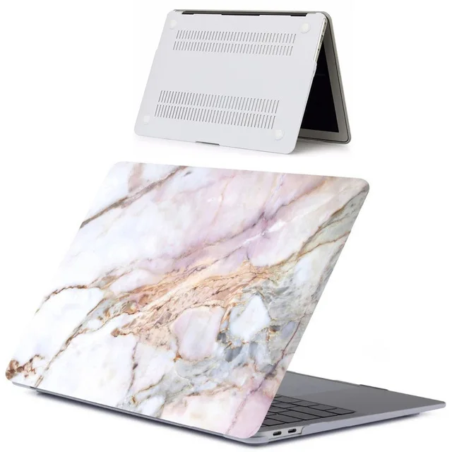 Жесткий чехол для ноутбука с мраморной текстурой для MacBook Air 13 Pro retina 11 12 13,3 15,4 чехол для Mac book Pro 13 15 touchbar cas - Цвет: DLS-18