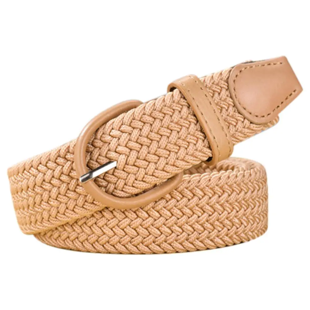 

New Design Elastic Canvas Braided Belt Female 2019 Elastic Weave Belts For Women Men Jeans Pants Belts Cinto Feminino