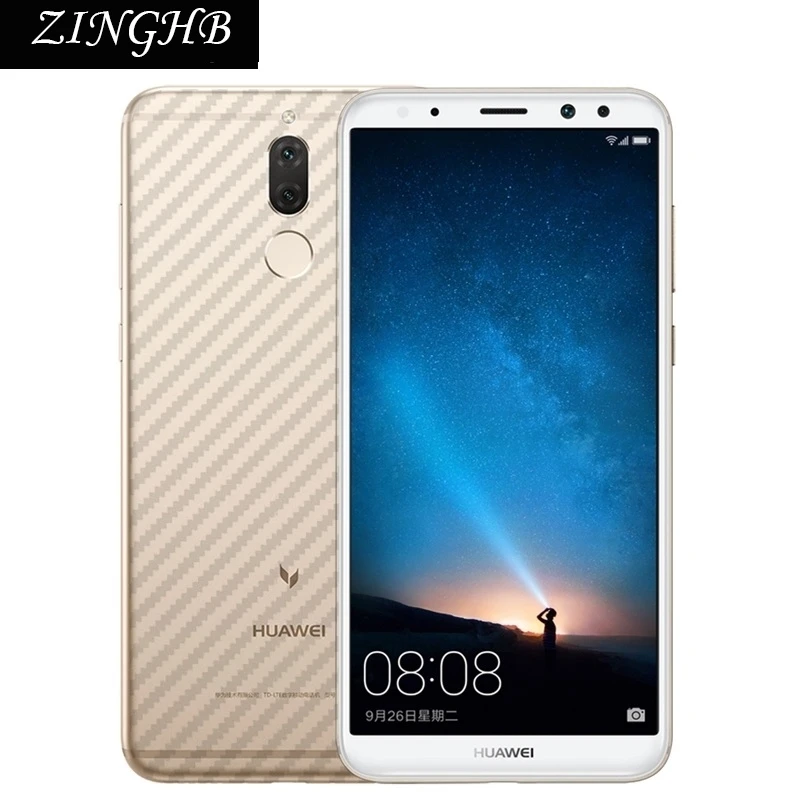 2 шт./партия прозрачная задняя наклейка из углеродного волокна для Huawei Mate 10