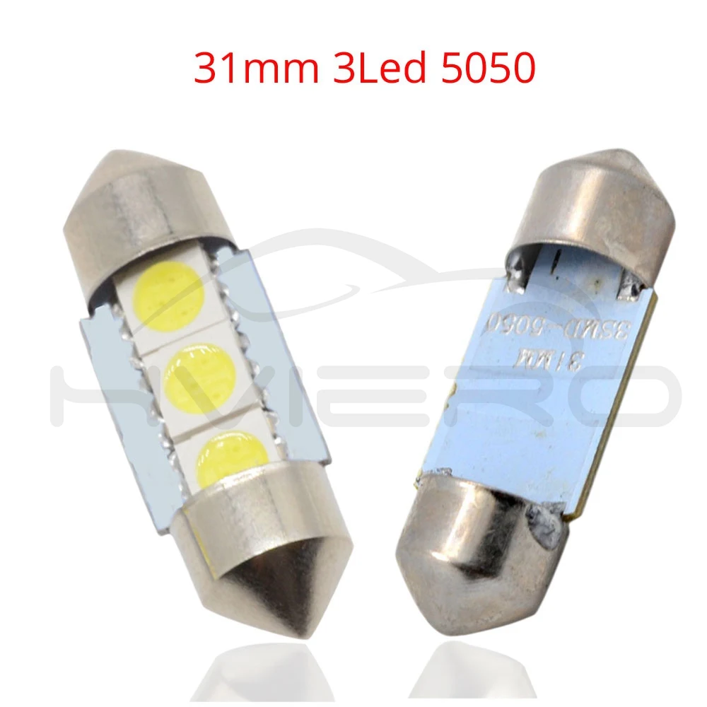 Белый автомобиль Led C5W 5050 3 Smd 3Smd 31 мм 36 мм 39 мм 41 мм Dc 12 В гирлянда внутренний купол дверной светильник, свободный светильник, Лампа сигнала поворота