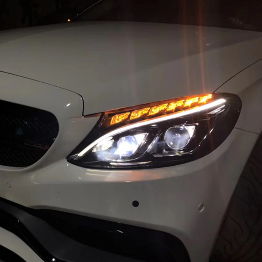 AUTO.PRO headlights for Benz C Class W205 15 18 car styling bi xenon