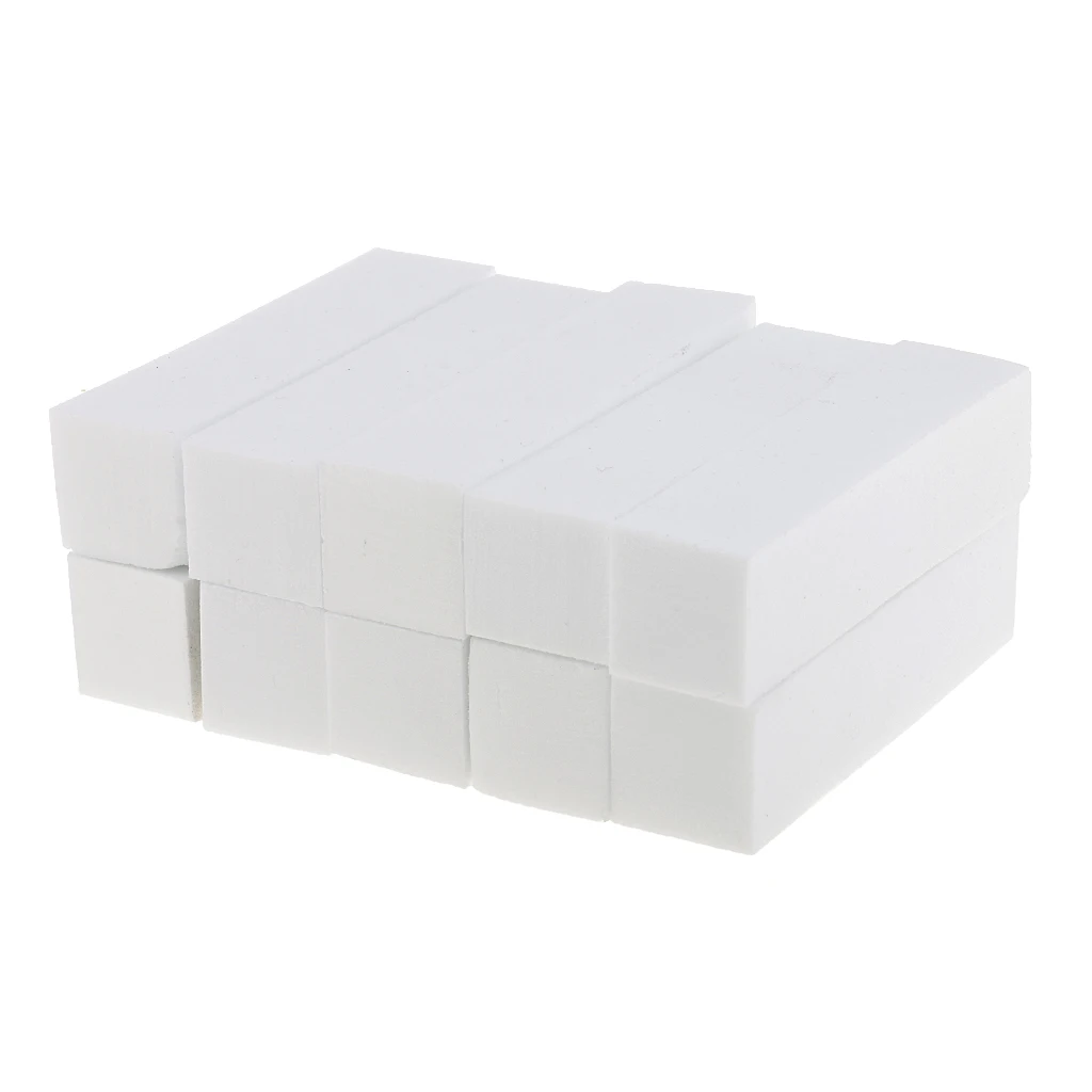 10x Nail Art Manicure Pedicure Buffer Buffing File Tools Fit Filling Nail Extensions Acrylic Gel Tips - Size 9.5x2.5x2.5cm