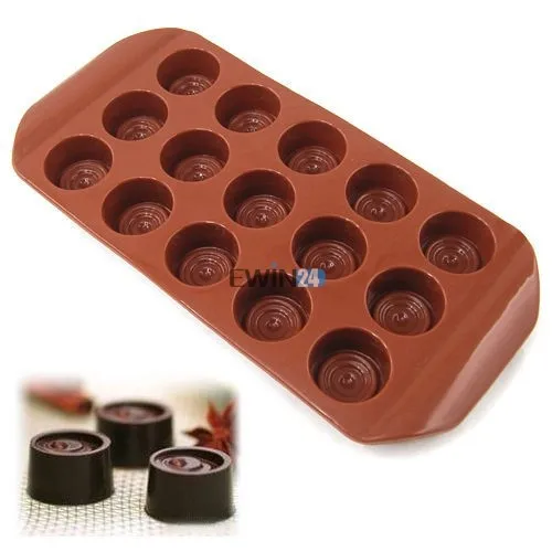 Novel Buttons Chocolate Candy Cookie Cake Topper Jelly Silicone Mould Mold Tray (1)